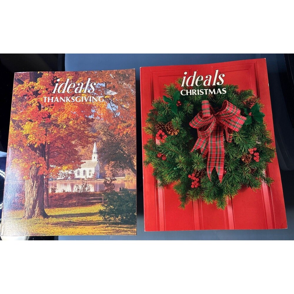 Lot of (2) Ideals THANKSGIVING & CHRISTMAS Magazines - 1986 Volume 43 Number 7&8